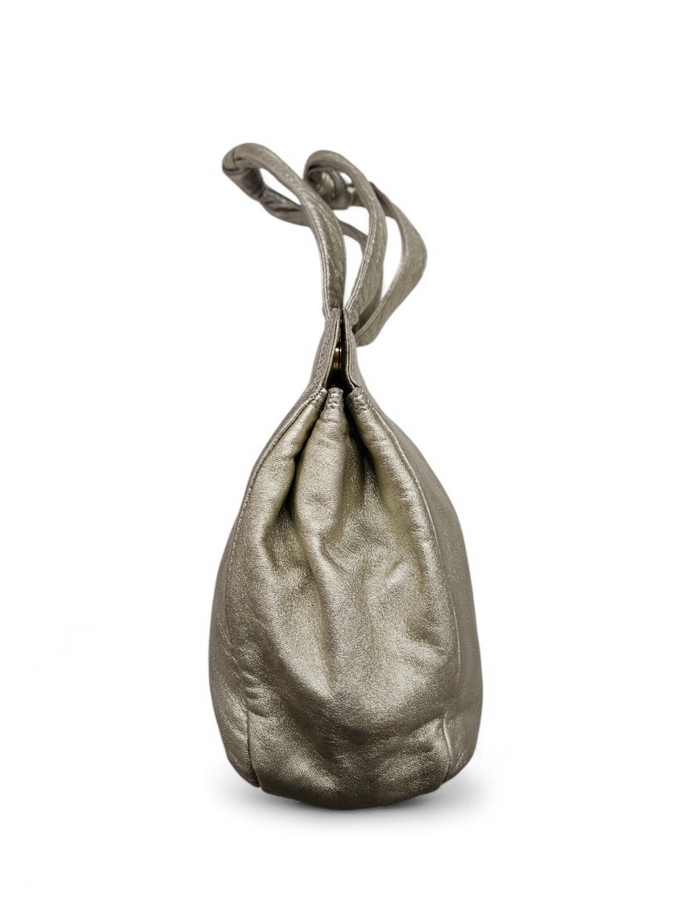 Loewe Nappa Lambskin Leather Knotted Tote Bag In Light Gold - Picture 3 of 15